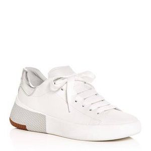 NEW Via Spiga Parrel White Sneakers - Size 9.5